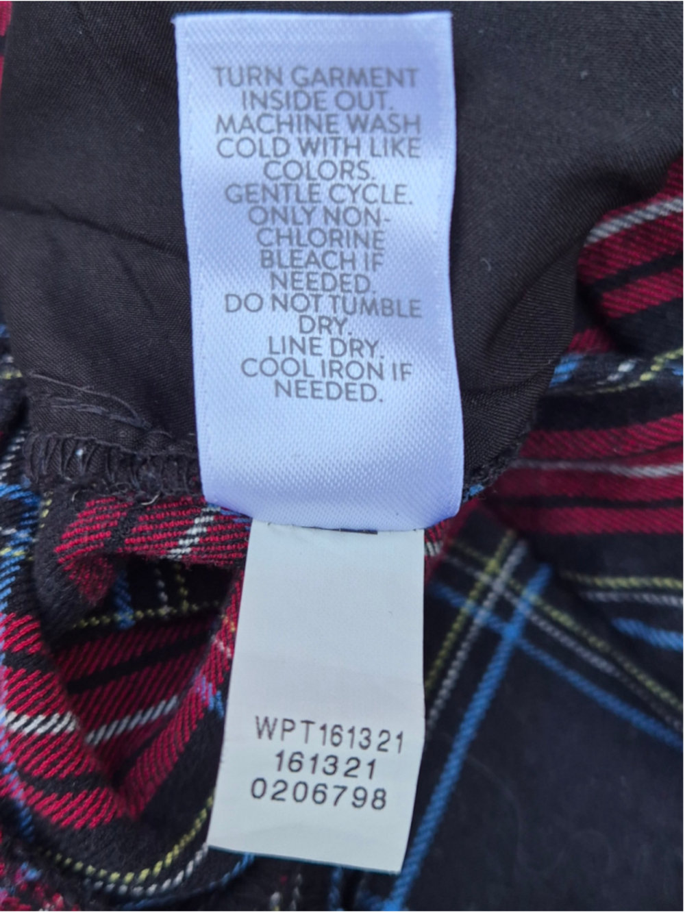 Women's J.Jill Plaid Trousers Size 14 Black Red - Picture 6 of 8
